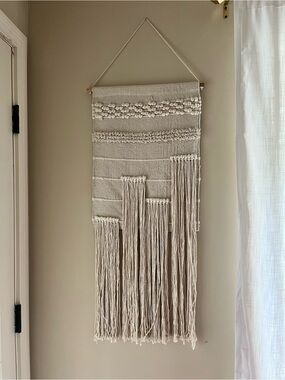Cream Macramé Wall Hanging